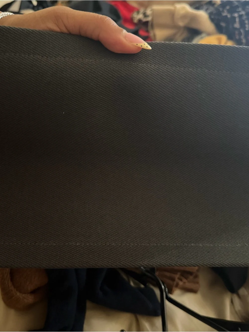 Saint Laurent Black Rive Gauche Canvas Briefcase Tote
